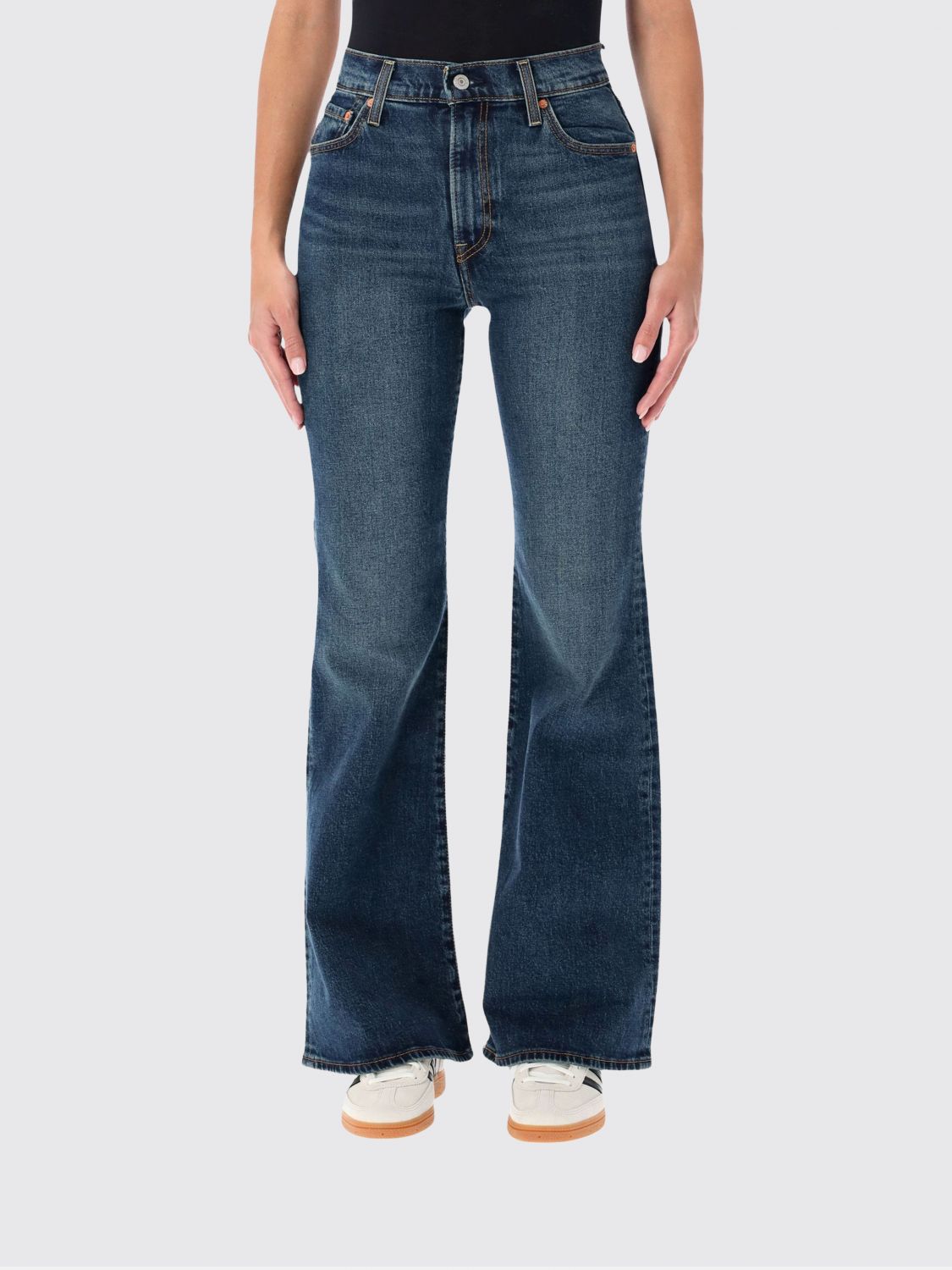 Levi's Ribcage High-Waisted Flared Jeans in Stretch Denim