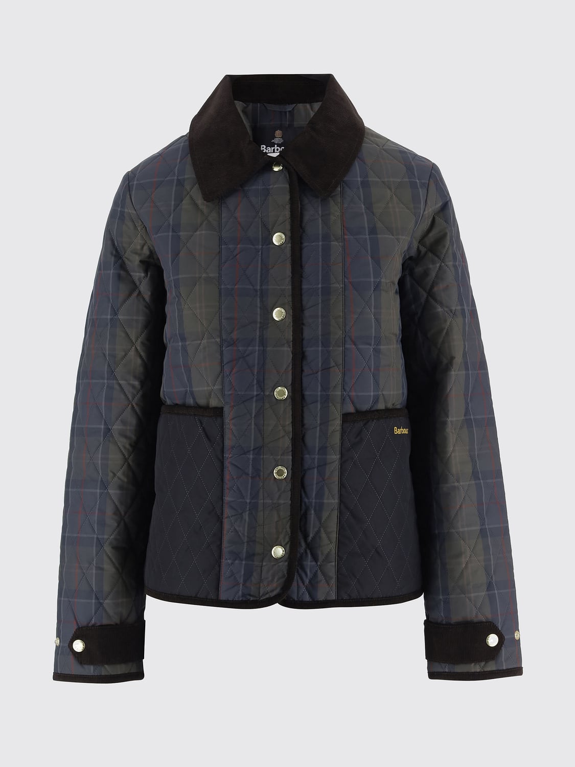 BARBOUR 바버 에인스데일 퀼티드 왁스드 코튼 자켓