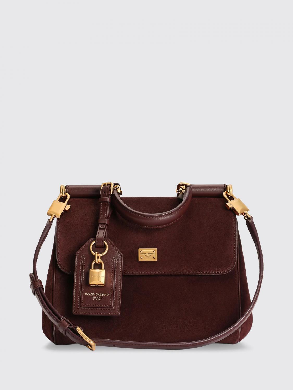 DOLCE & GABBANA Borsa a mano My Sicily piccola in pelle con tracolla amovibile