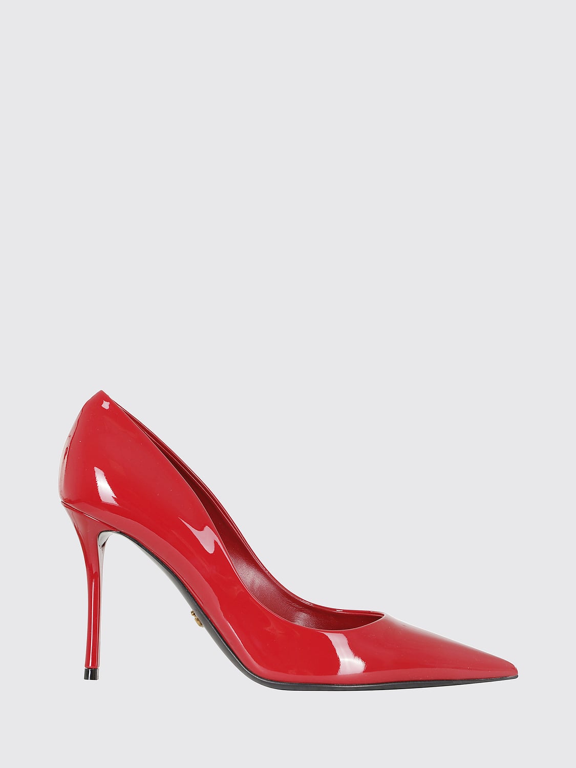 DOLCE & GABBANA Patent Leather Court Shoes with DG Monogram and Stiletto Heel