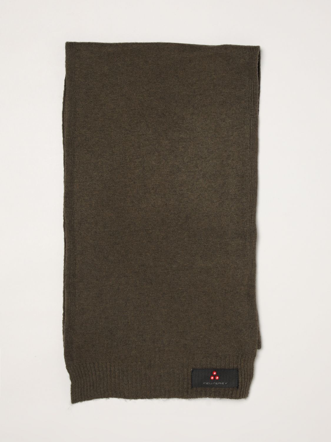 Peuterey Solid Colour Wool and Cashmere Blend Scarf