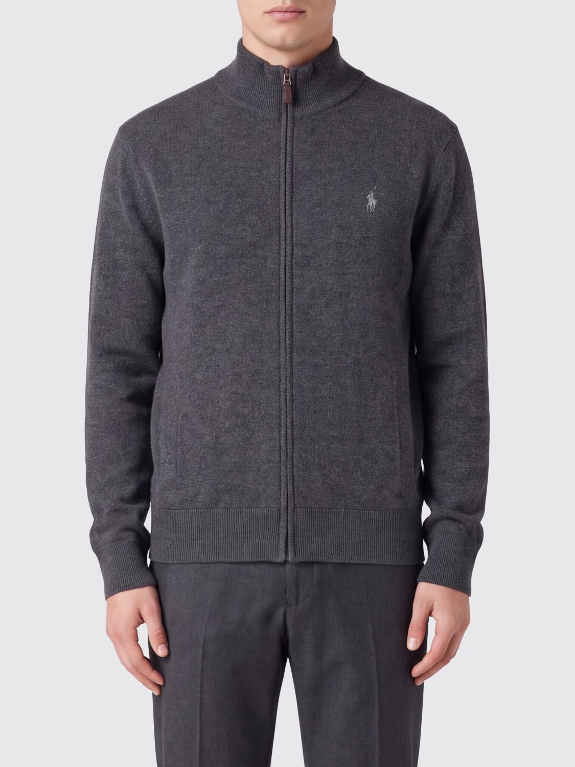 Polo Ralph Lauren Pure Wool Zip-Up Turtleneck Cardigan