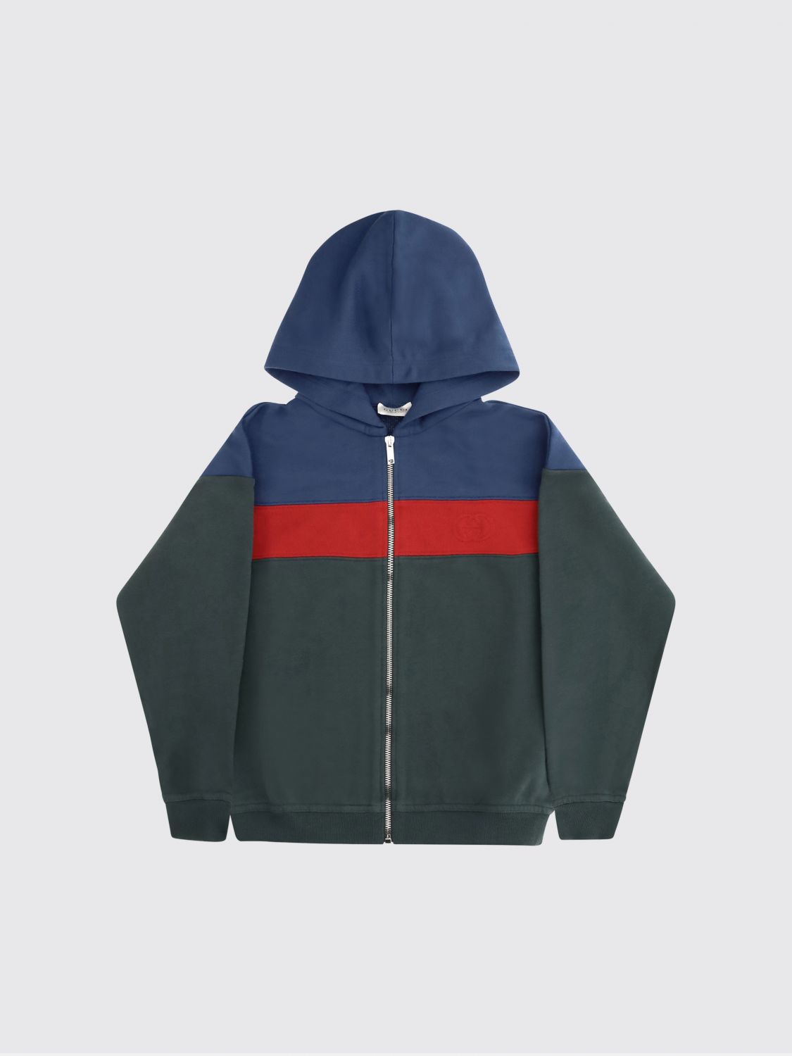 GUCCI Felpa in cotone con cappuccio web