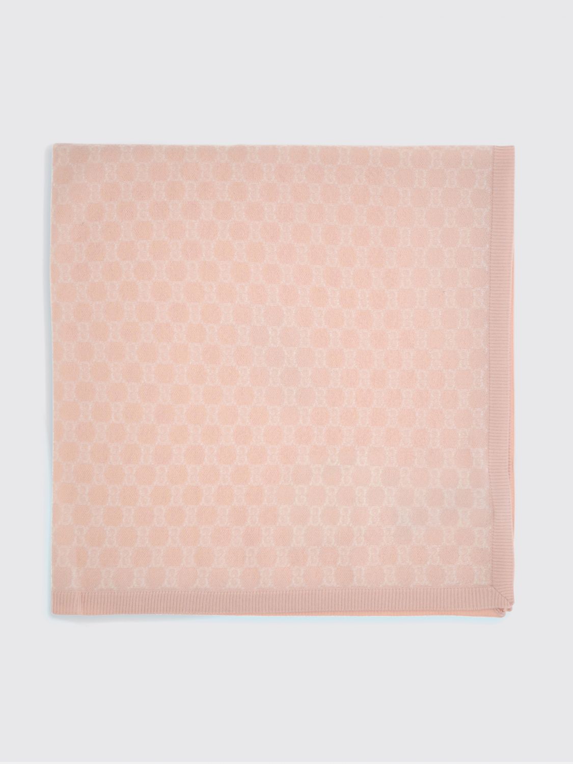 GUCCI Baby-Wiegedecke aus Merinowolle mit GG-Jacquard-Logo