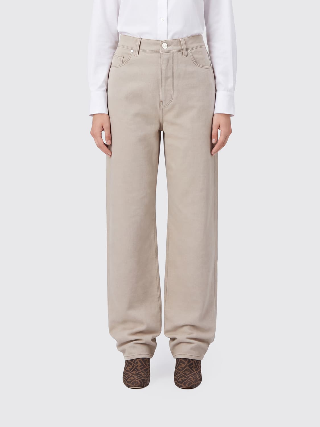 Fendi Jeans in Ivory