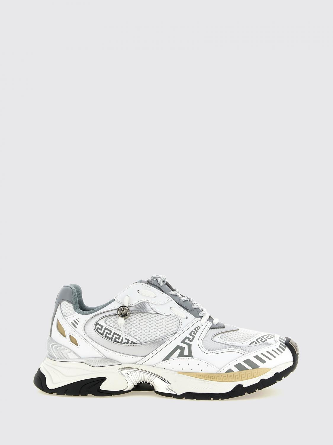 VERSACE Icaro-Sneakers von aus Leder und Mesh mit Greca-Muster