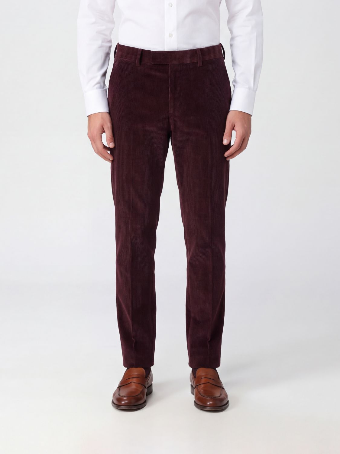 PT TORINO Slim Fit Corduroy Cotton Chino Trousers