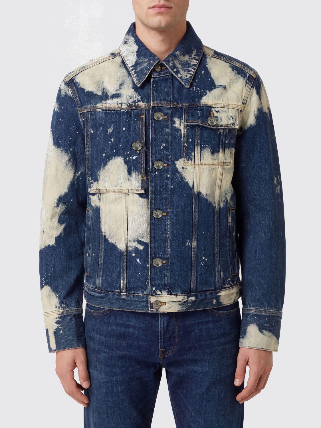 VIVIENNE WESTWOOD Jeansjacke von aus Baumwoll-Denim mit abstraktem Druck