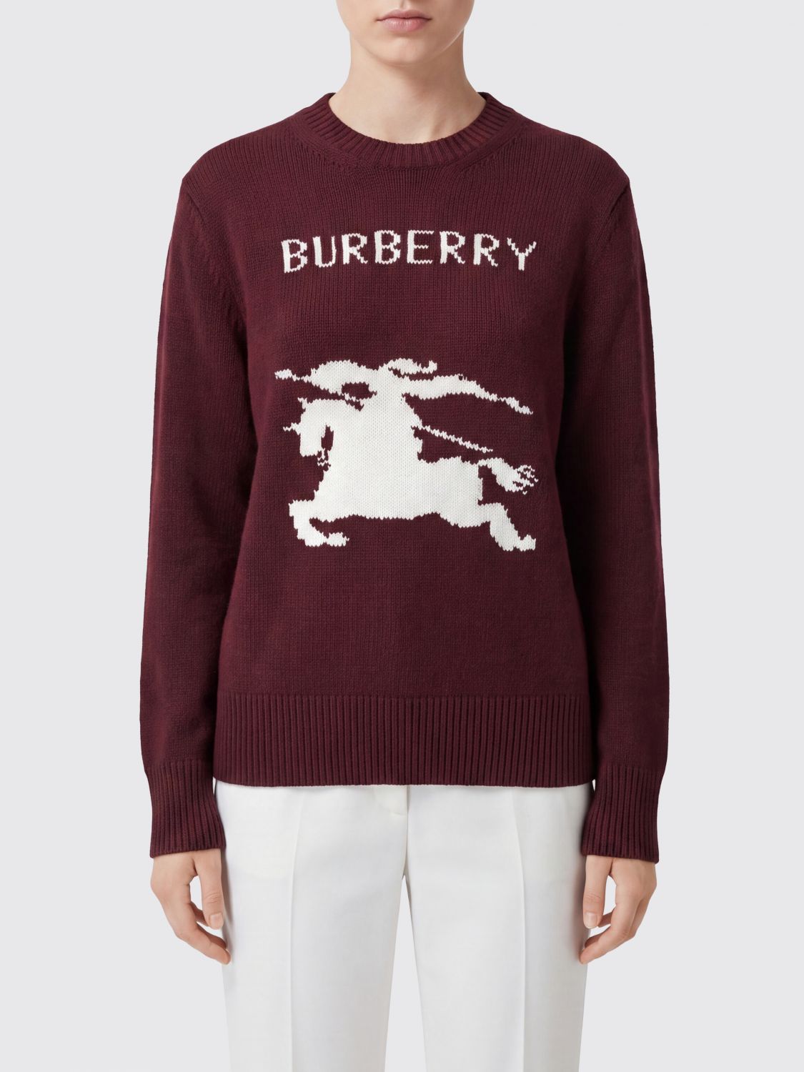 BURBERRY Sweater Woman color Plum