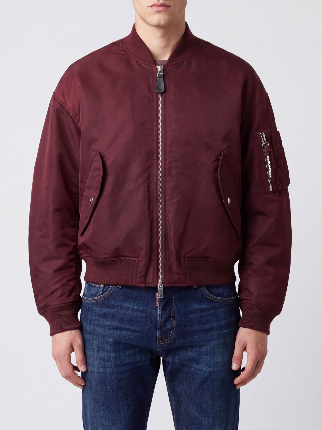 DSQUARED2 Jacket Men color Burgundy