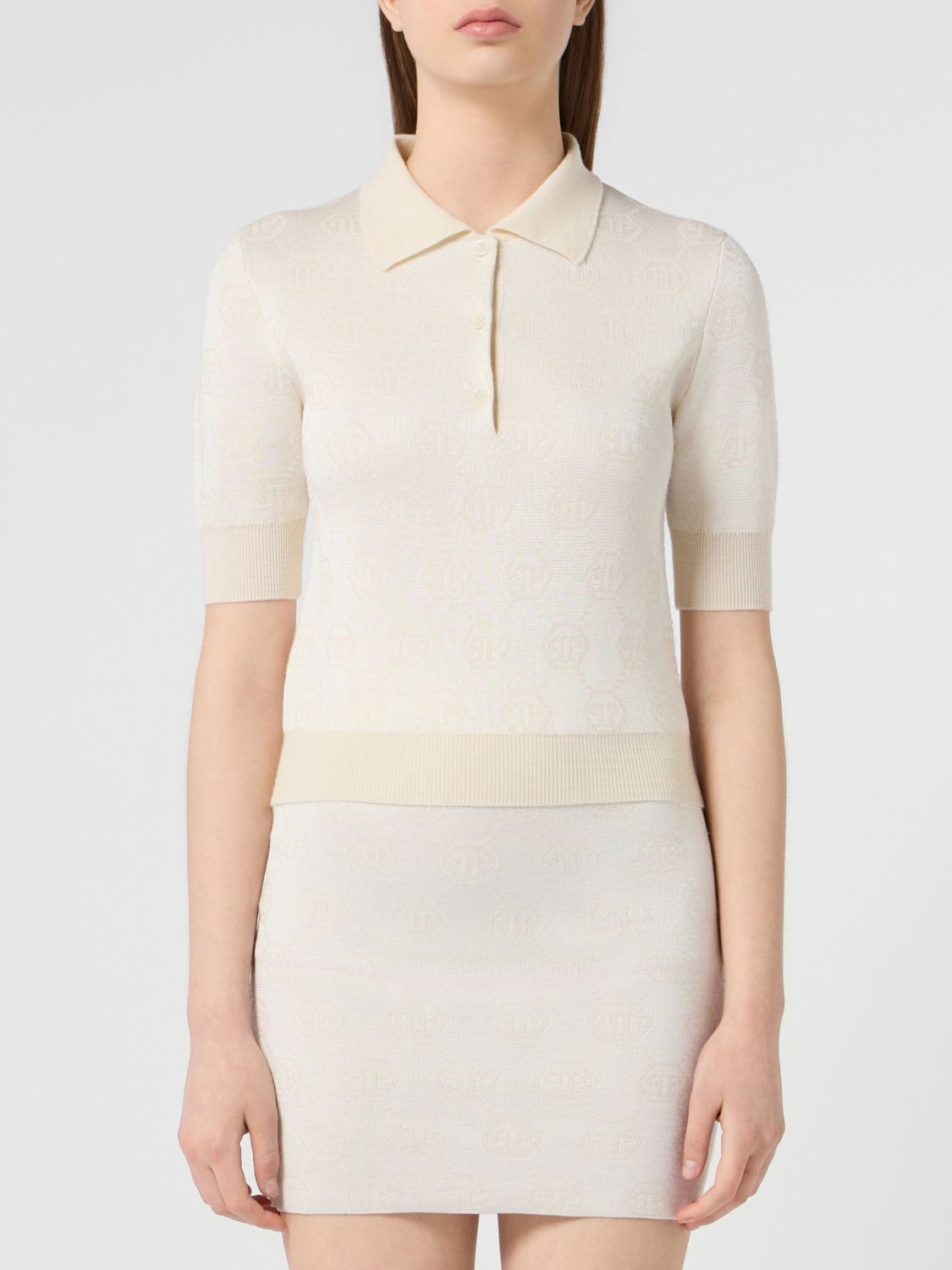 PHILIPP PLEIN Polo Donna colore Bianco