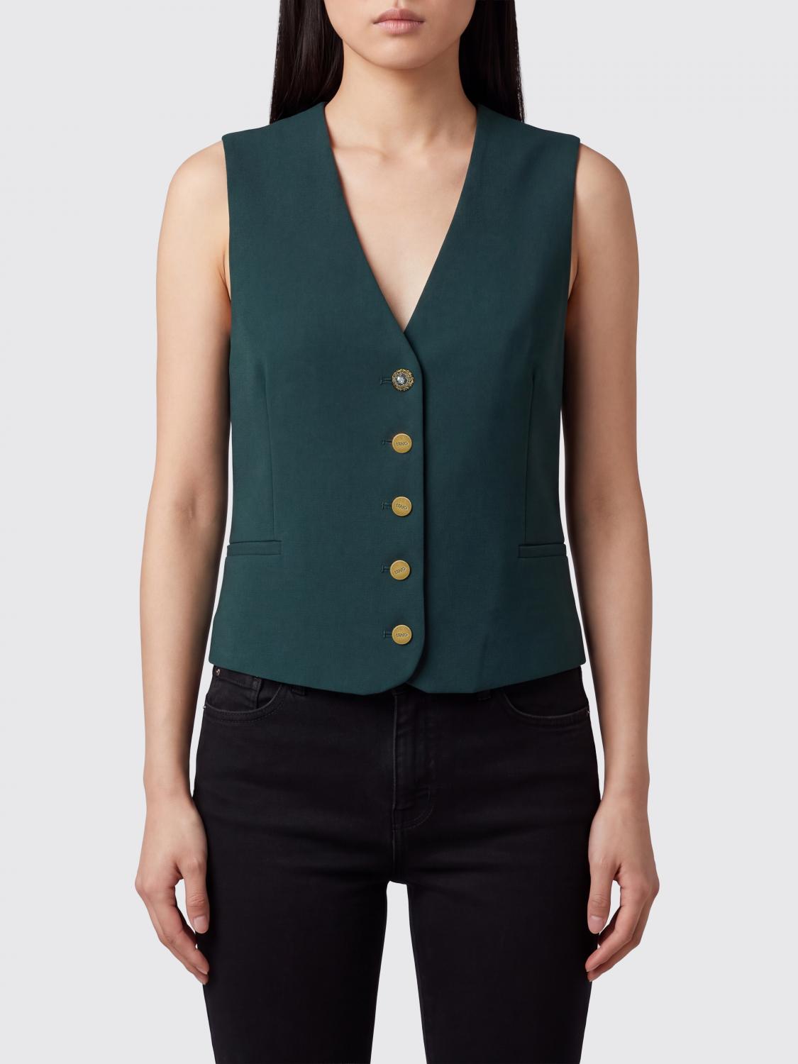 LIU JO Waistcoat Woman color Green