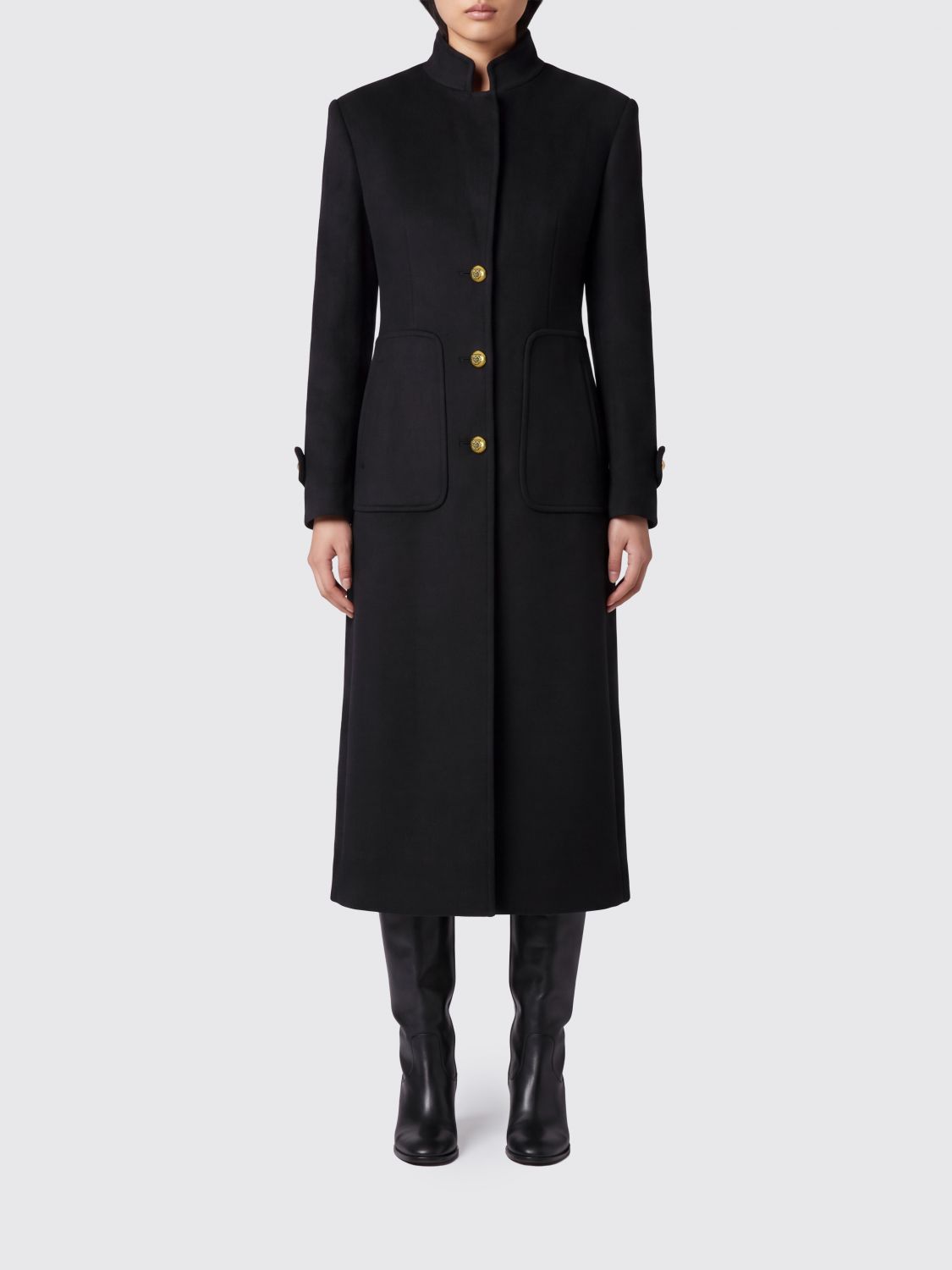PINKO Coat Woman color Black