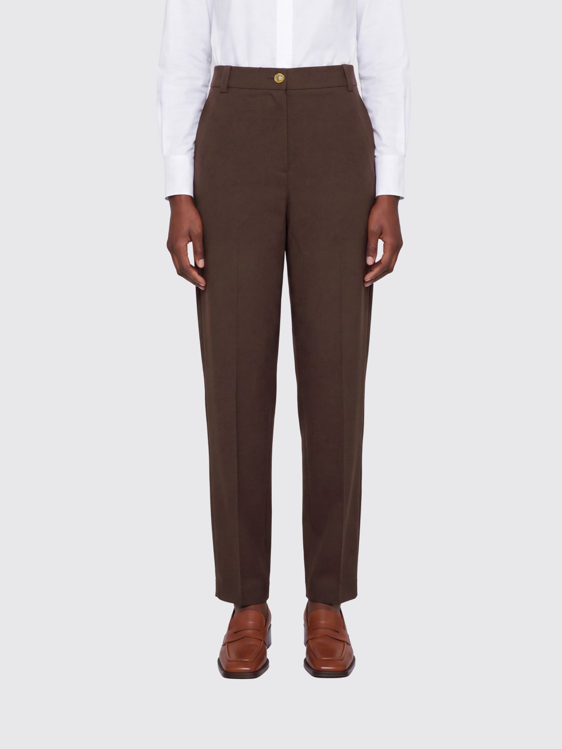 PINKO Pants Woman color Brown