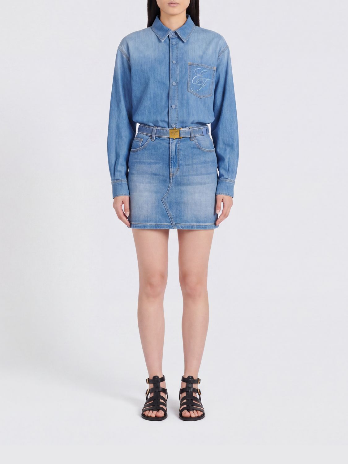 ELISABETTA FRANCHI Dress Woman color Blue