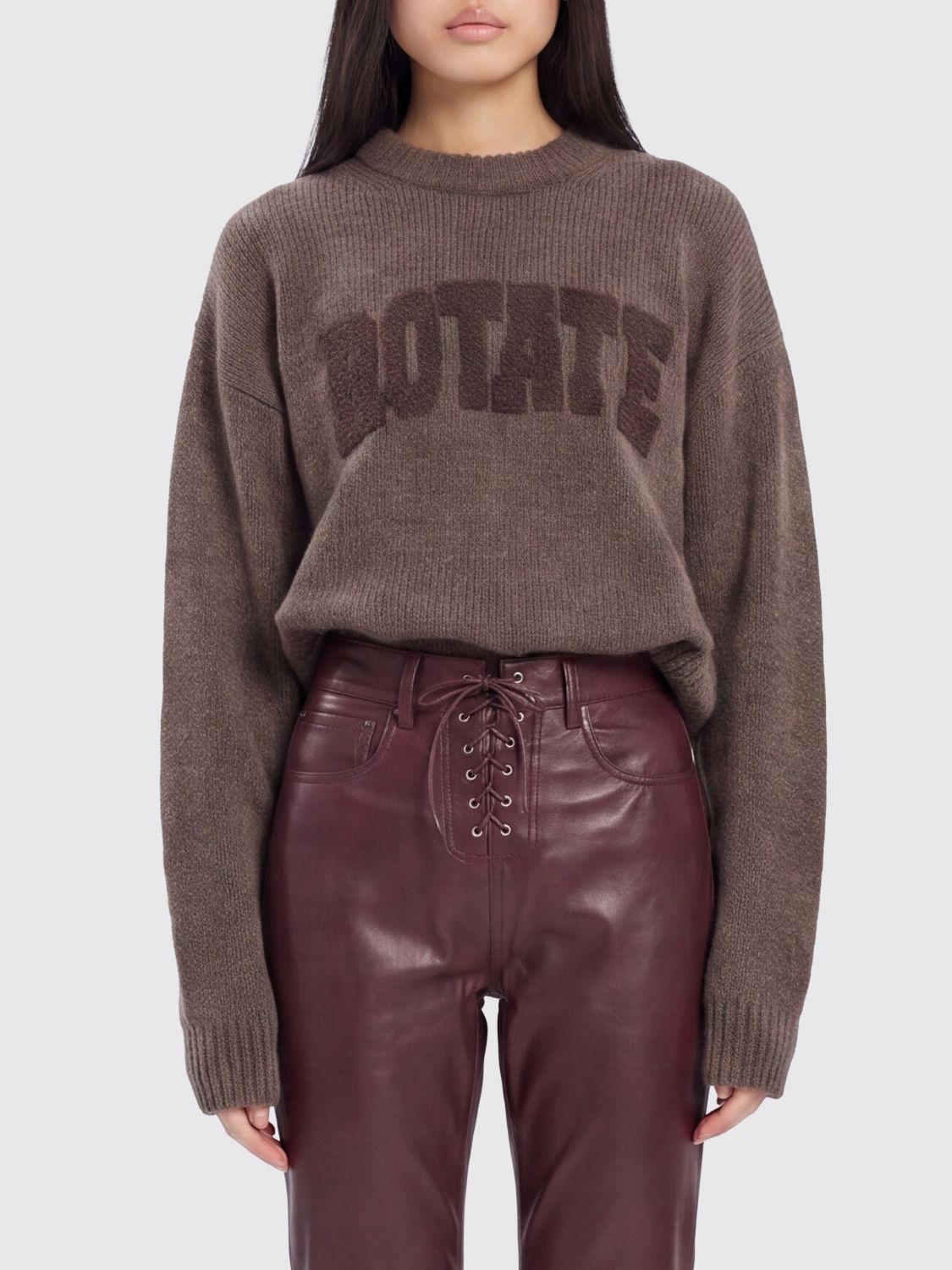 ROTATE Sweater Woman color Cocoa