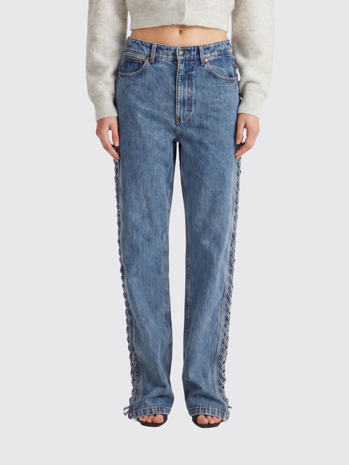 ROTATE Jeans Woman color Blue