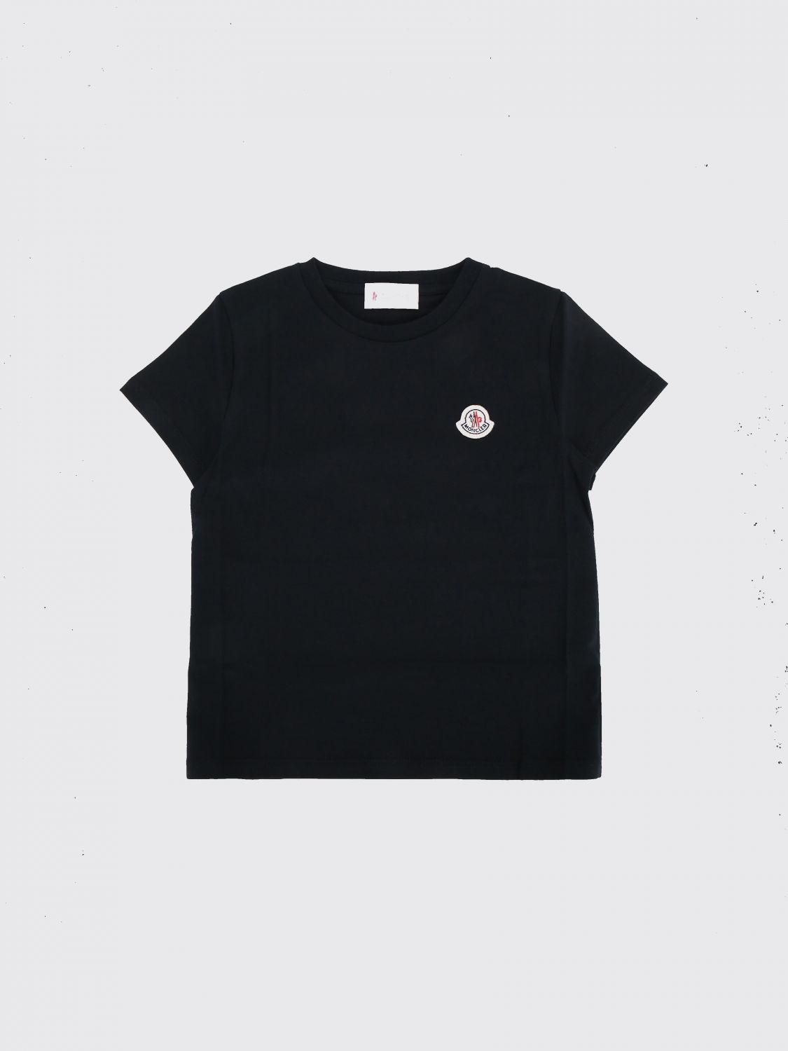 MONCLER Set aus drei Baumwoll-T-Shirts für Jungen mit Logo-Patch