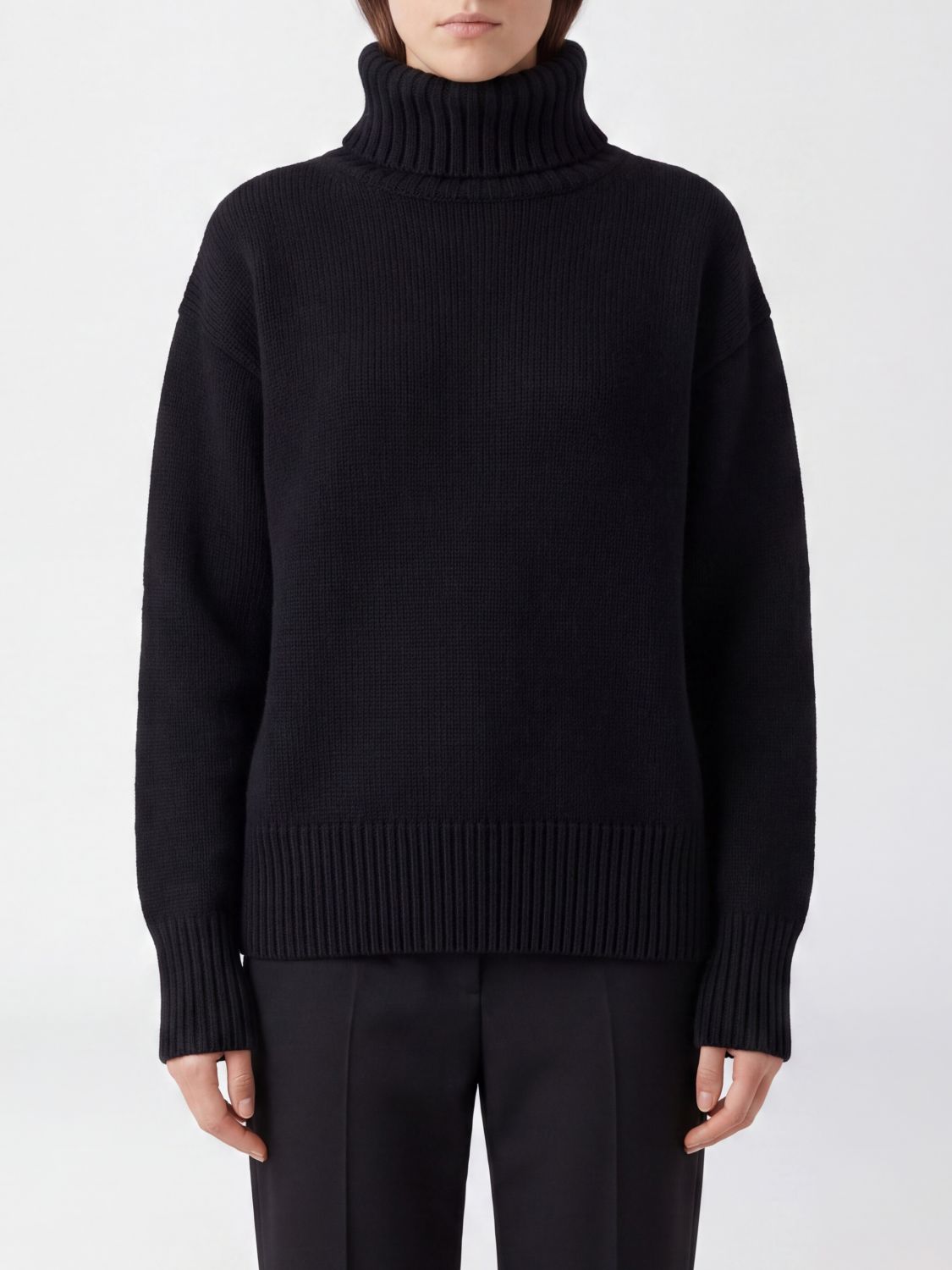 Extreme Cashmere Long-Sleeved Turtleneck Sweater in Pure Cashmere