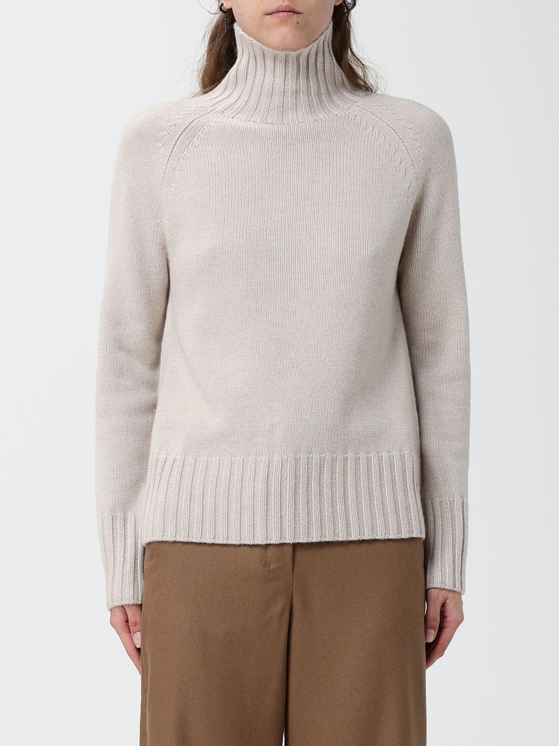 'S Max Mara Rollkragenpullover aus Woll- und Kaschmirmischung mit langen Ärmeln