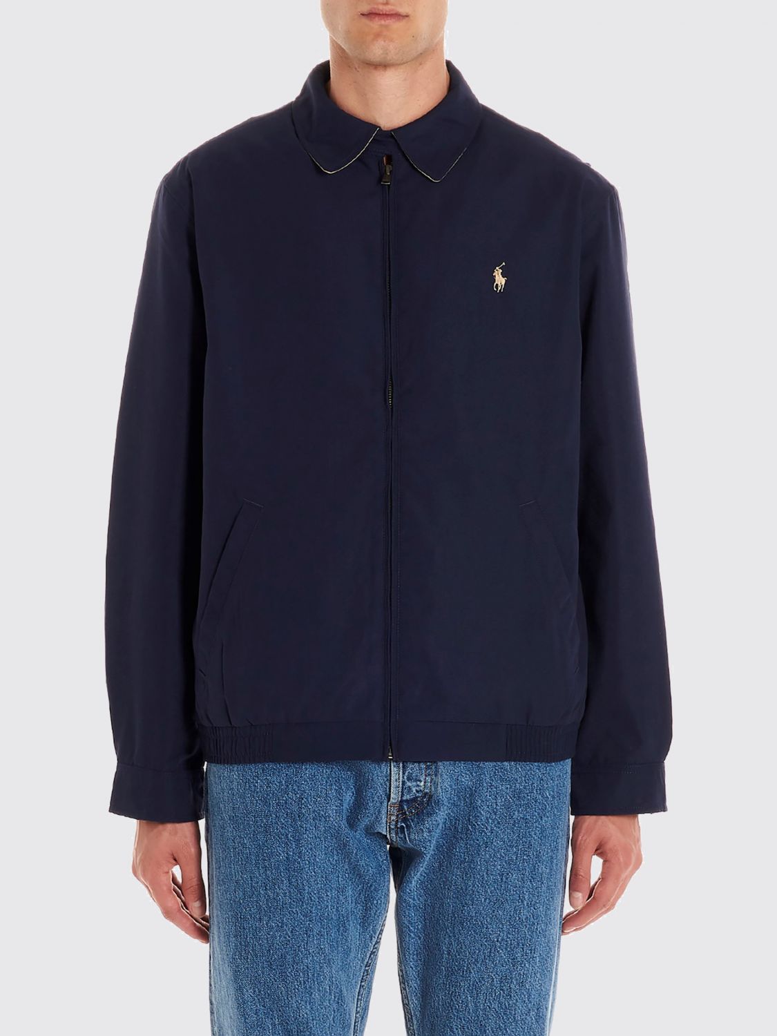 POLO RALPH LAUREN Polyester Bomber Jacket with Embroidered Pony Logo