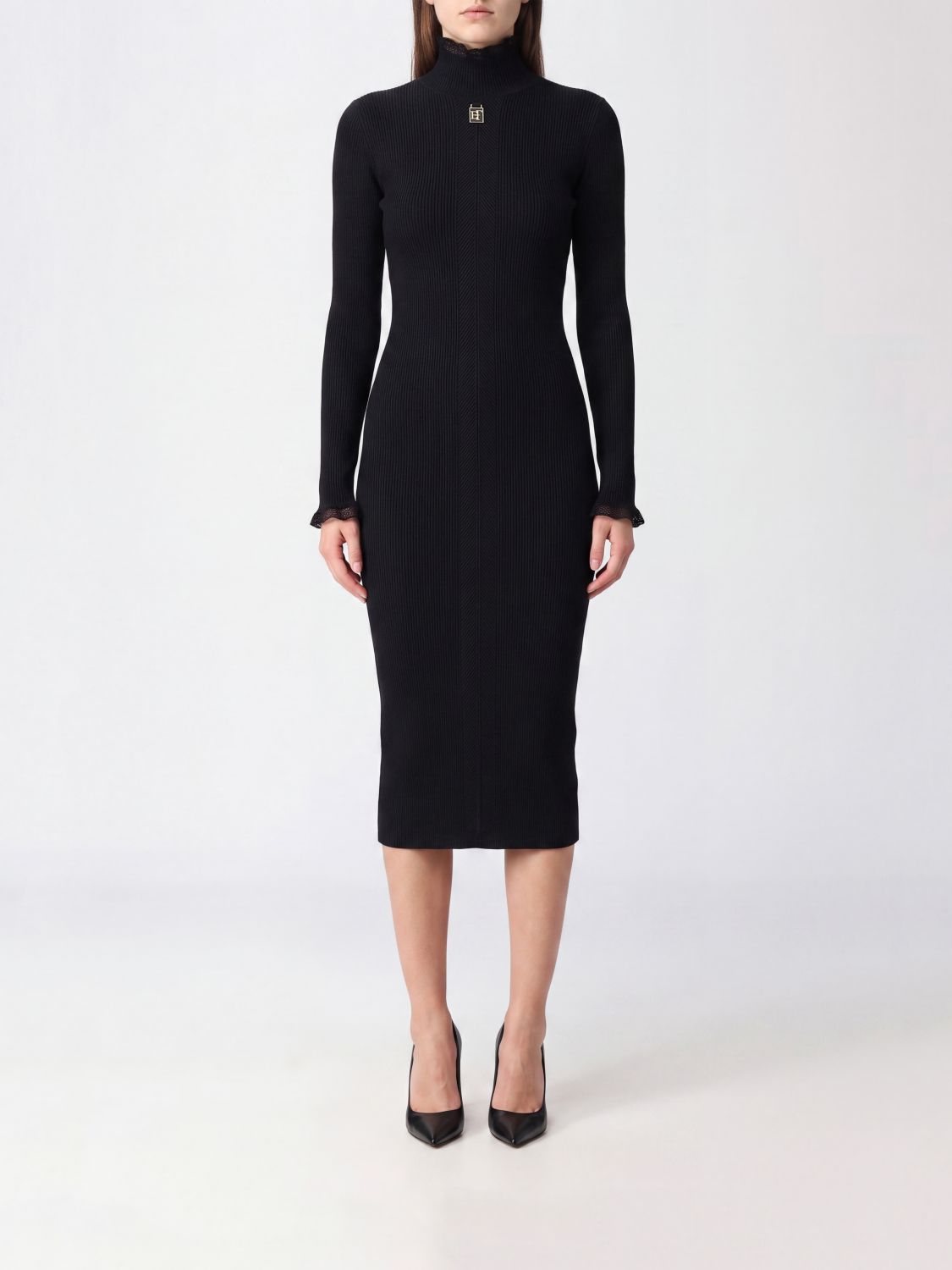ELISABETTA FRANCHI Dress Woman color Black