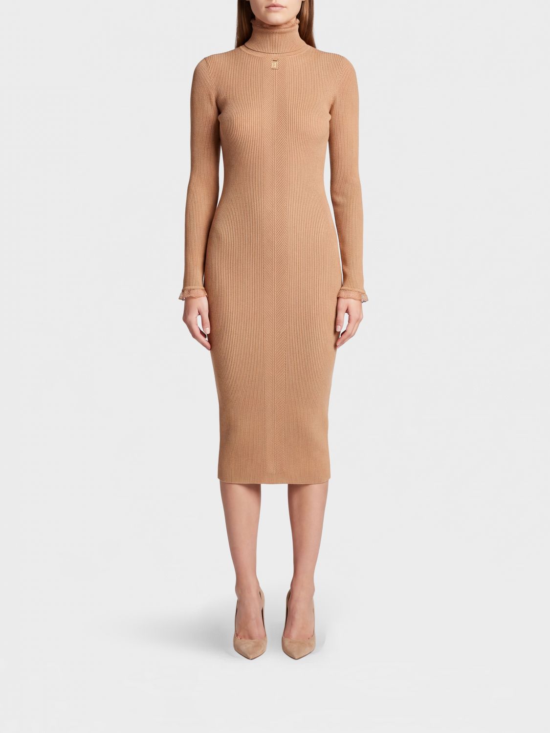 ELISABETTA FRANCHI Dress Woman color Beige