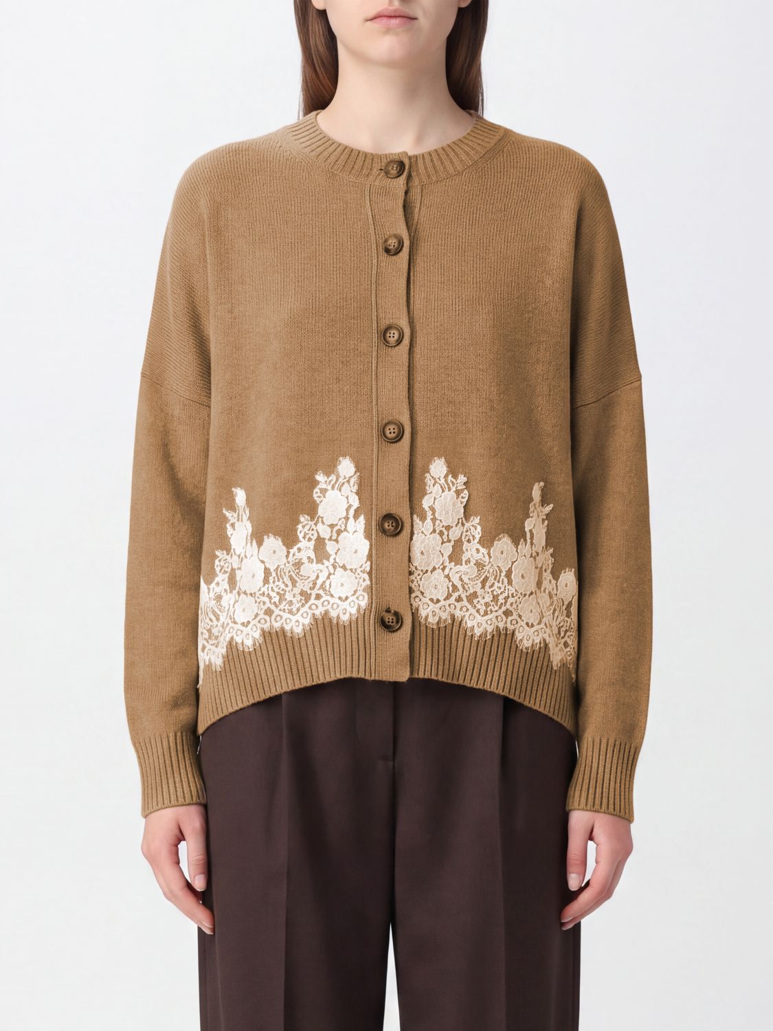 ALBERTA FERRETTI Sweater Woman color Brown