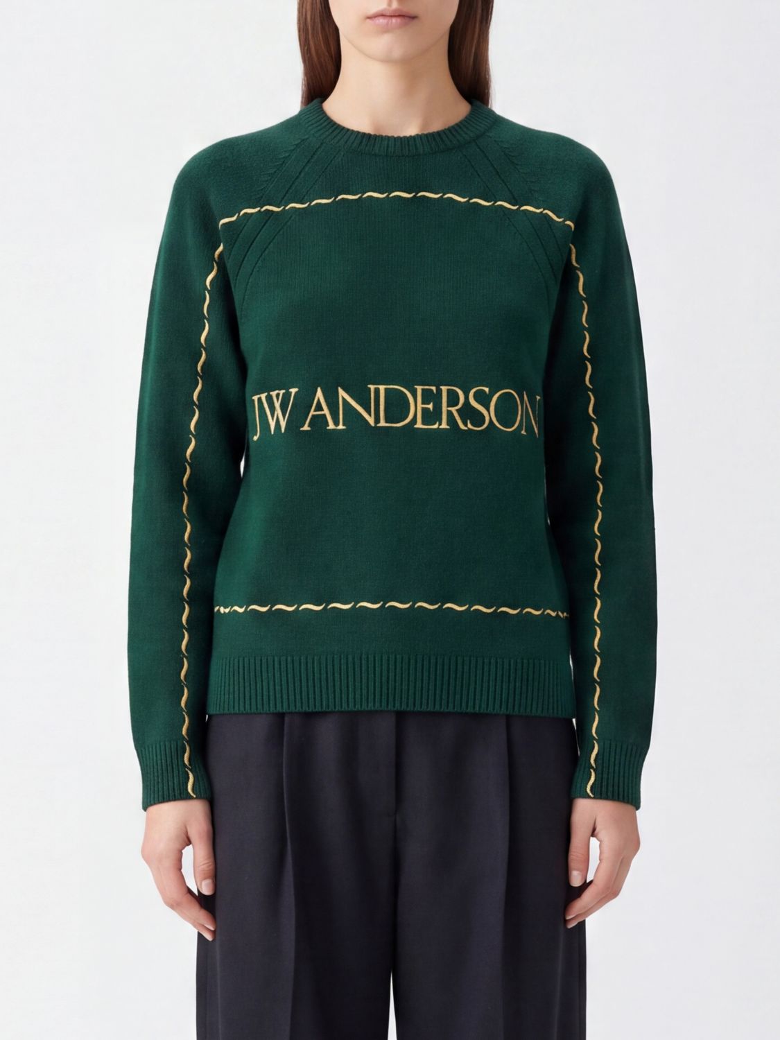 JW ANDERSON Sweater Woman color Green