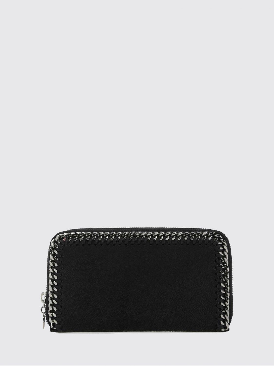 STELLA MCCARTNEY Portemonnaie aus Polyester mit silberfarbenem Finish