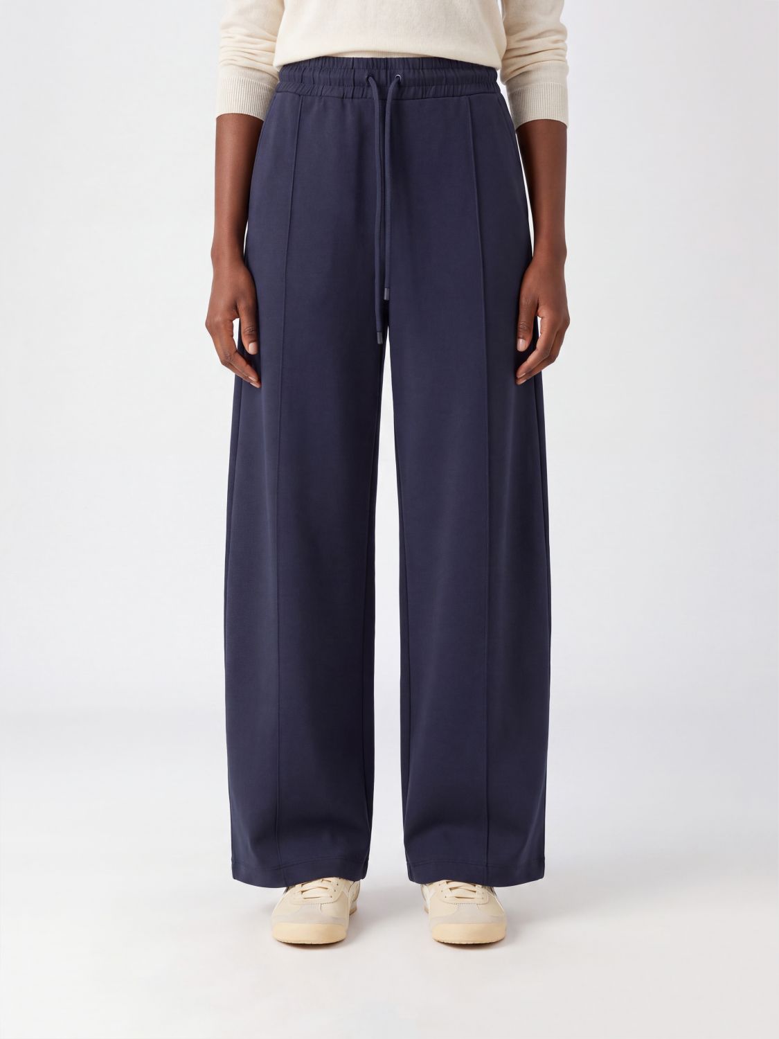 MAX MARA Olmo Jogginghose aus Funktionsgewebe mit weitem Bein und hoher Taille