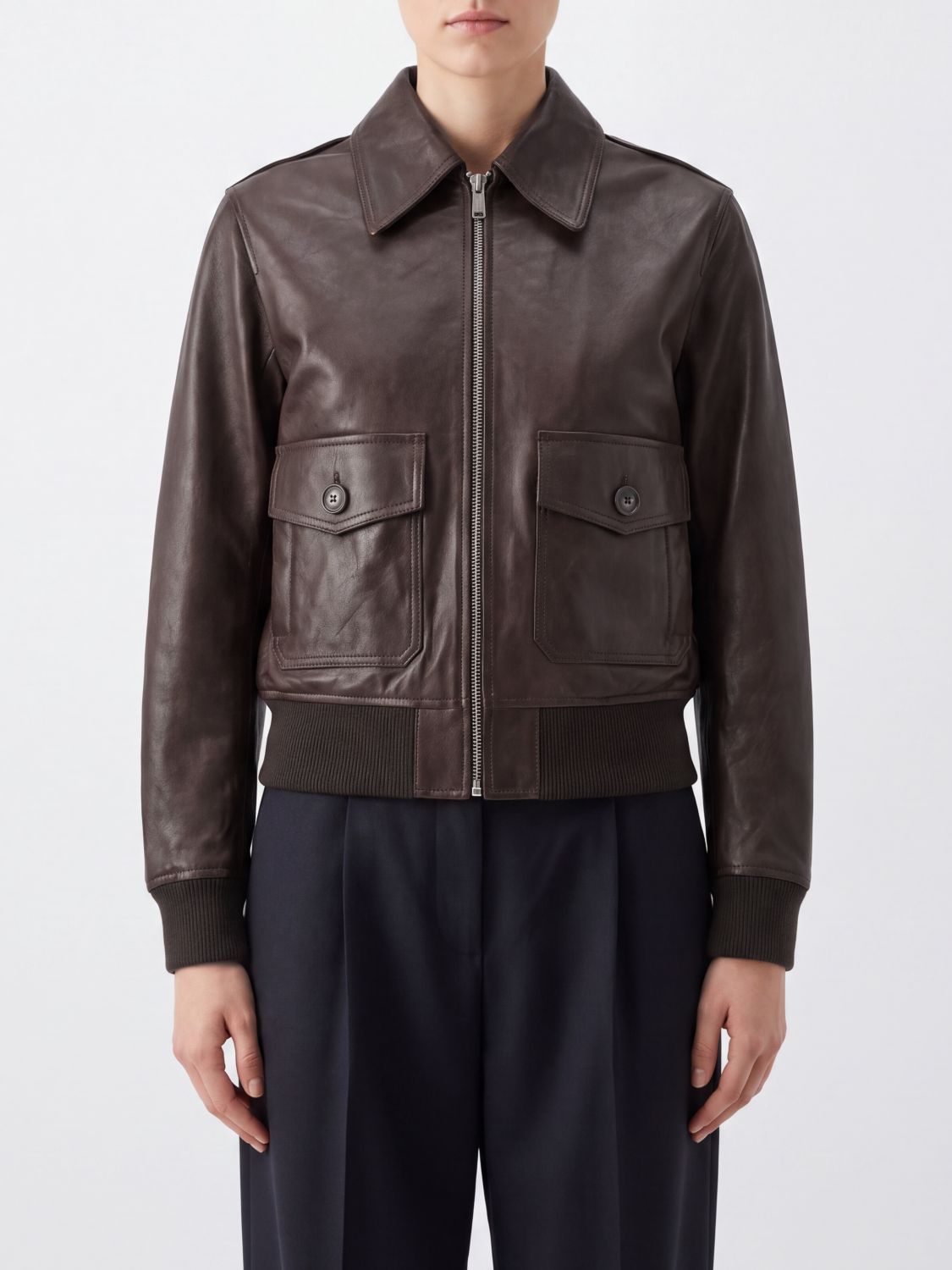 A. P.C. Jacket Woman color Brown