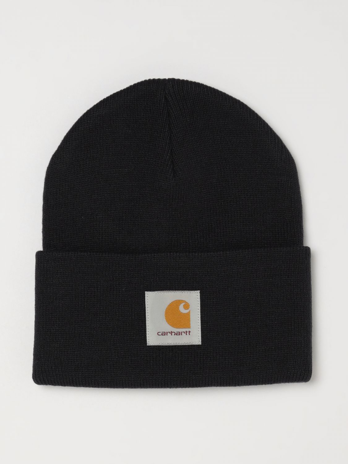 CARHARTT WIP Berretto beanie in acrilico con logo ricamato e risvolto