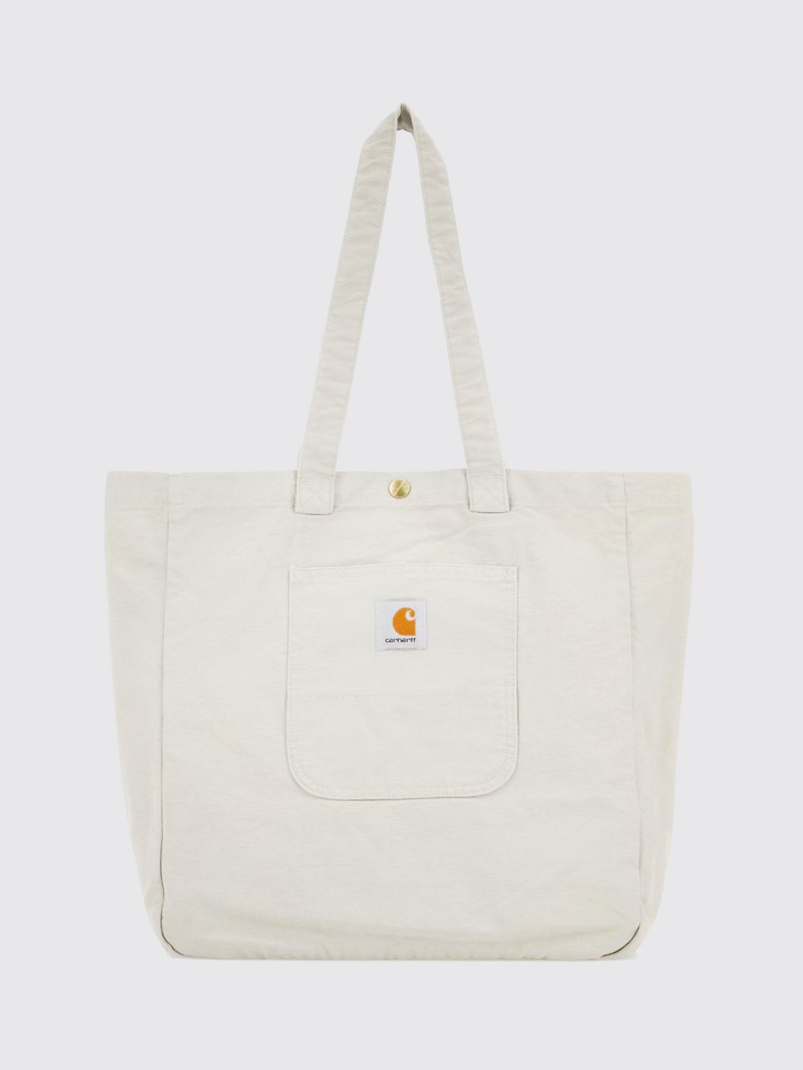 CARHARTT WIP Bayfield Organic Cotton Tote Bag with Double Handle and Logo CARHARTT WIP Bayfield Organic Cotton Tote Bag with Double Handle and Logo