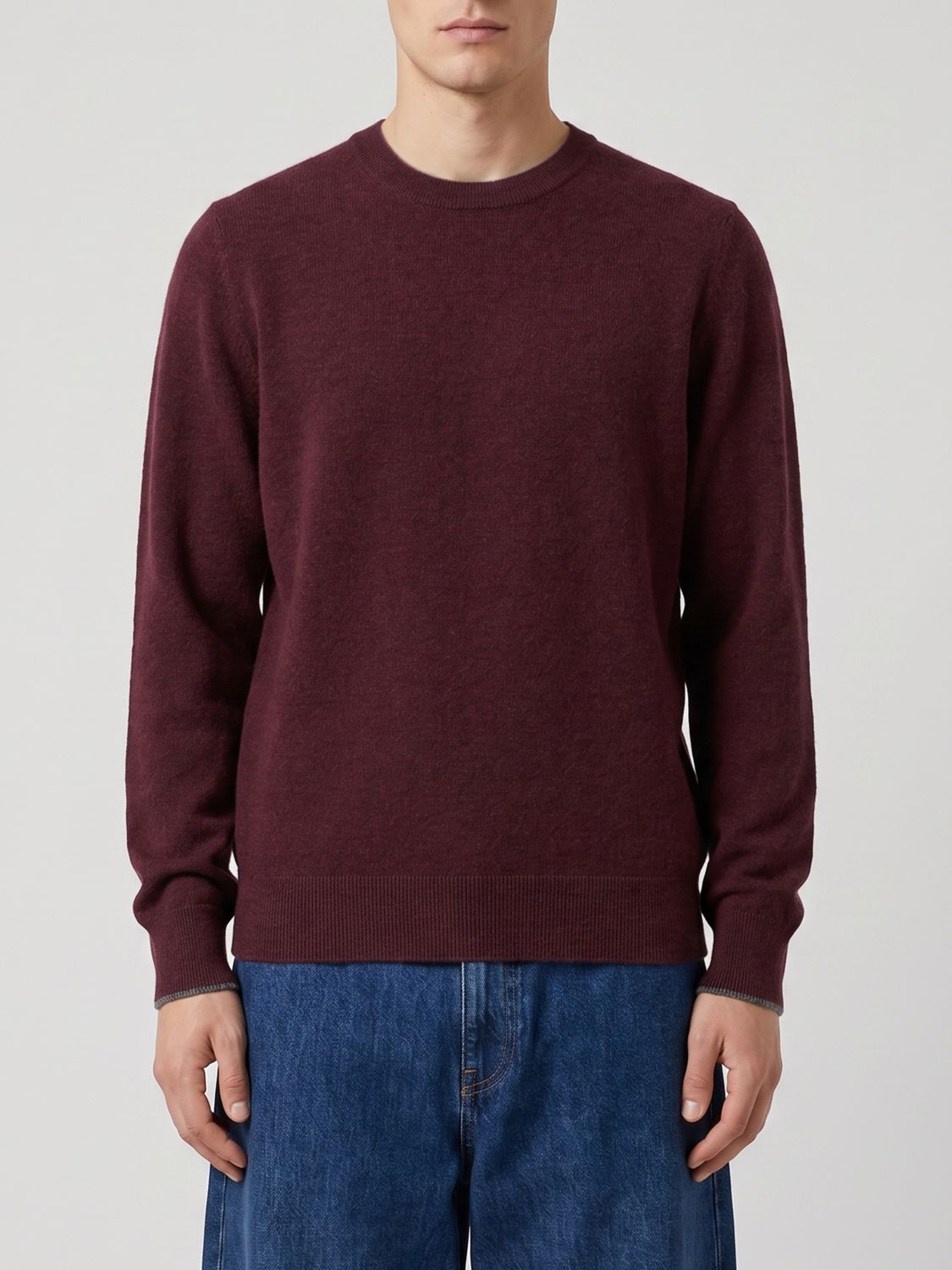 BRUNELLO CUCINELLI Sweater Men color Burgundy