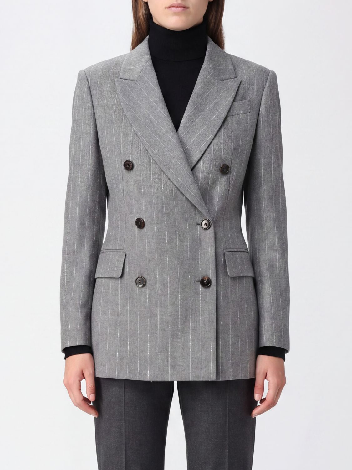 BRUNELLO CUCINELLI Jacket Woman color Grey