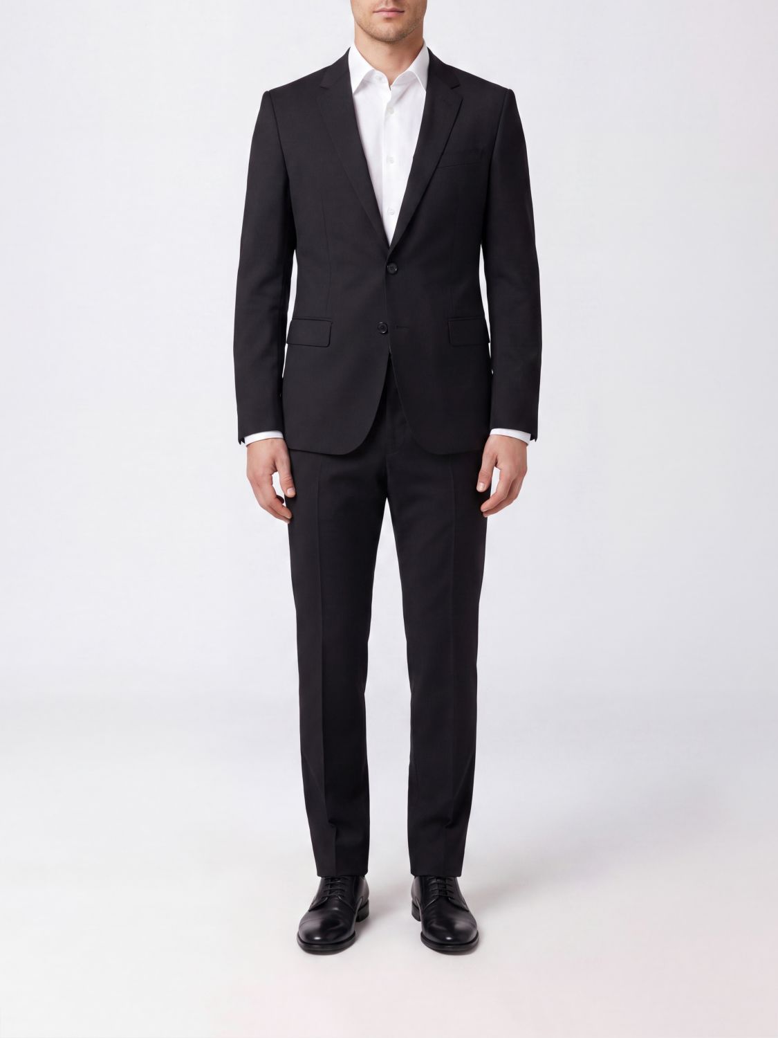 DOLCE & GABBANA Two-Button Single-Breasted Suit in Stretch Virgin Wool
