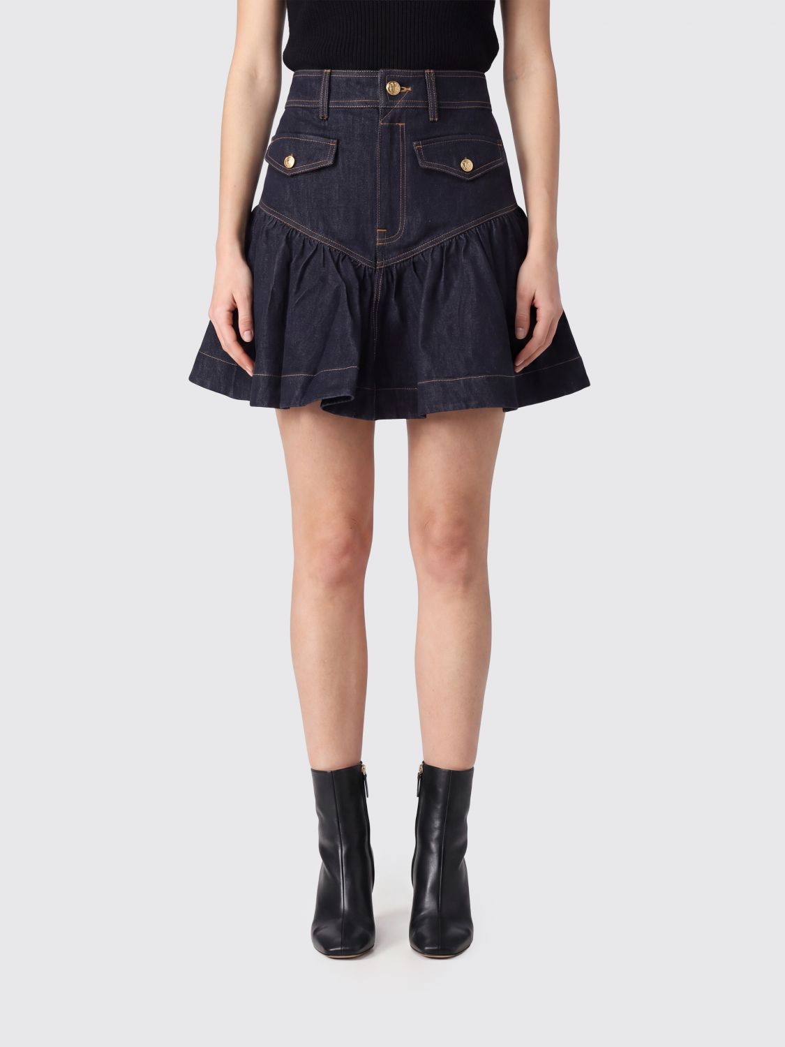 ZIMMERMANN Skirt Woman color Blue