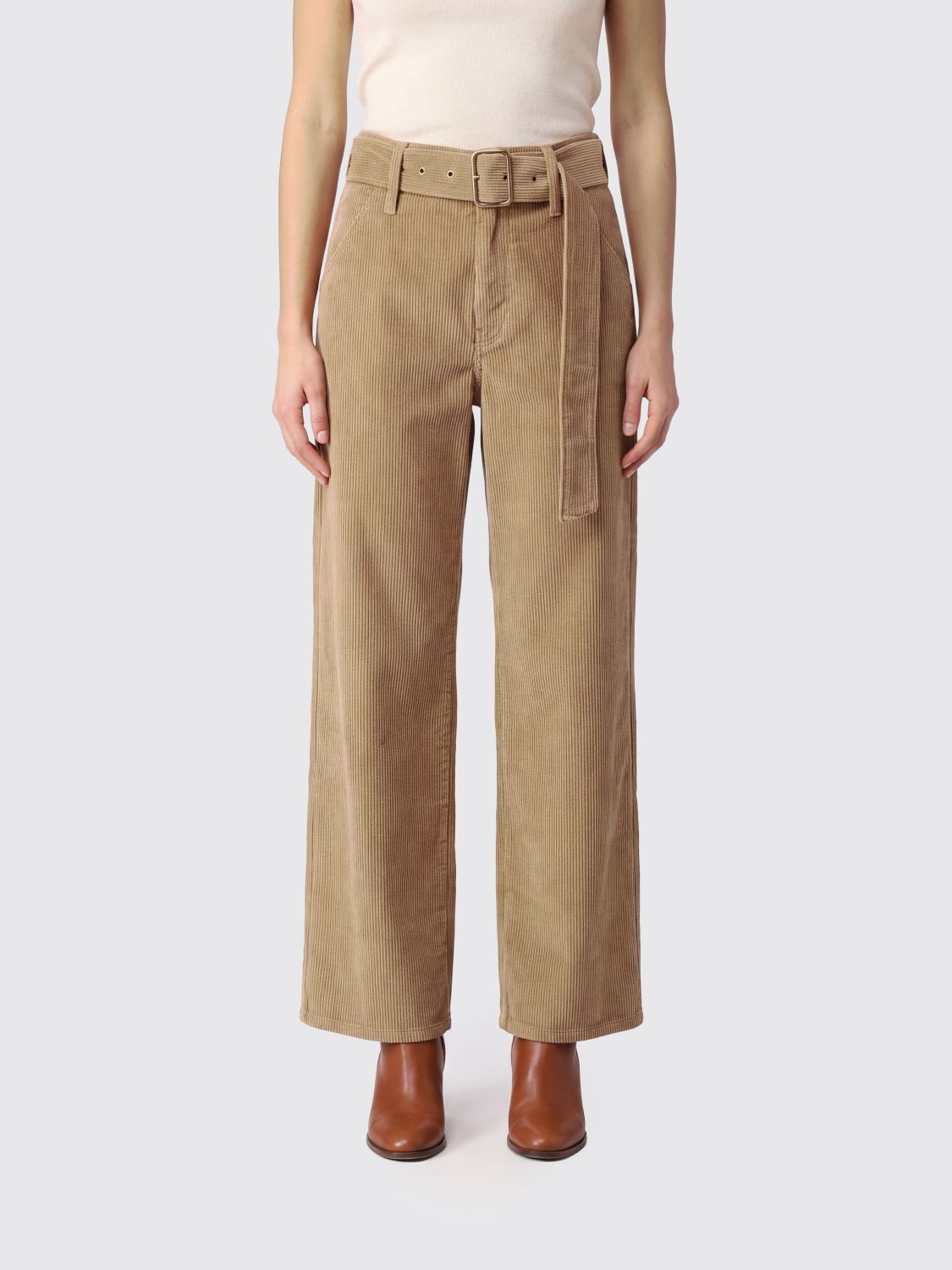 DARKPARK Pants Woman color Beige