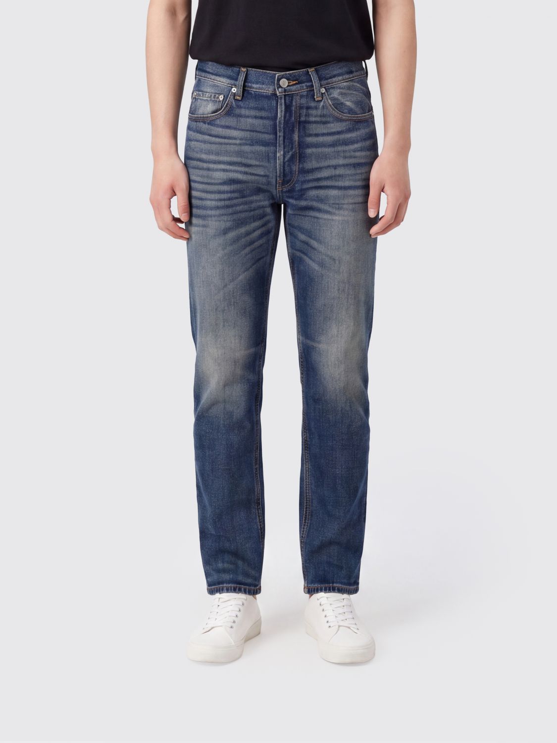 HAIKURE Jeans Men color Blue