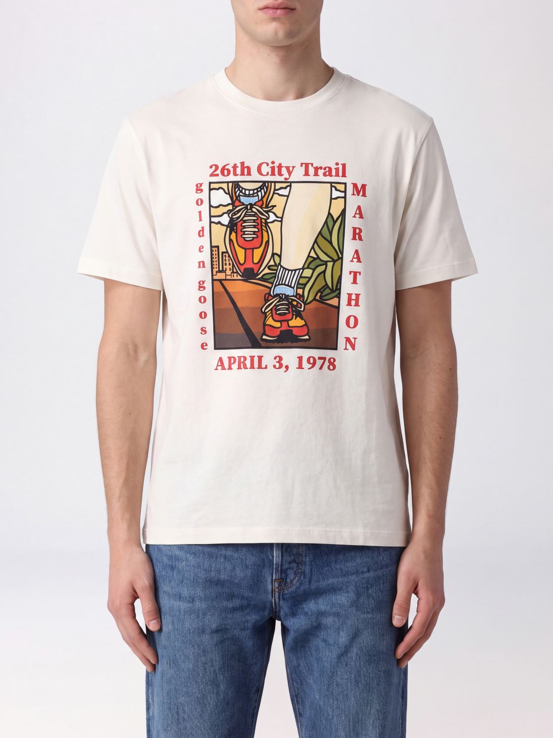 GOLDEN GOOSE T-Shirt Men color White