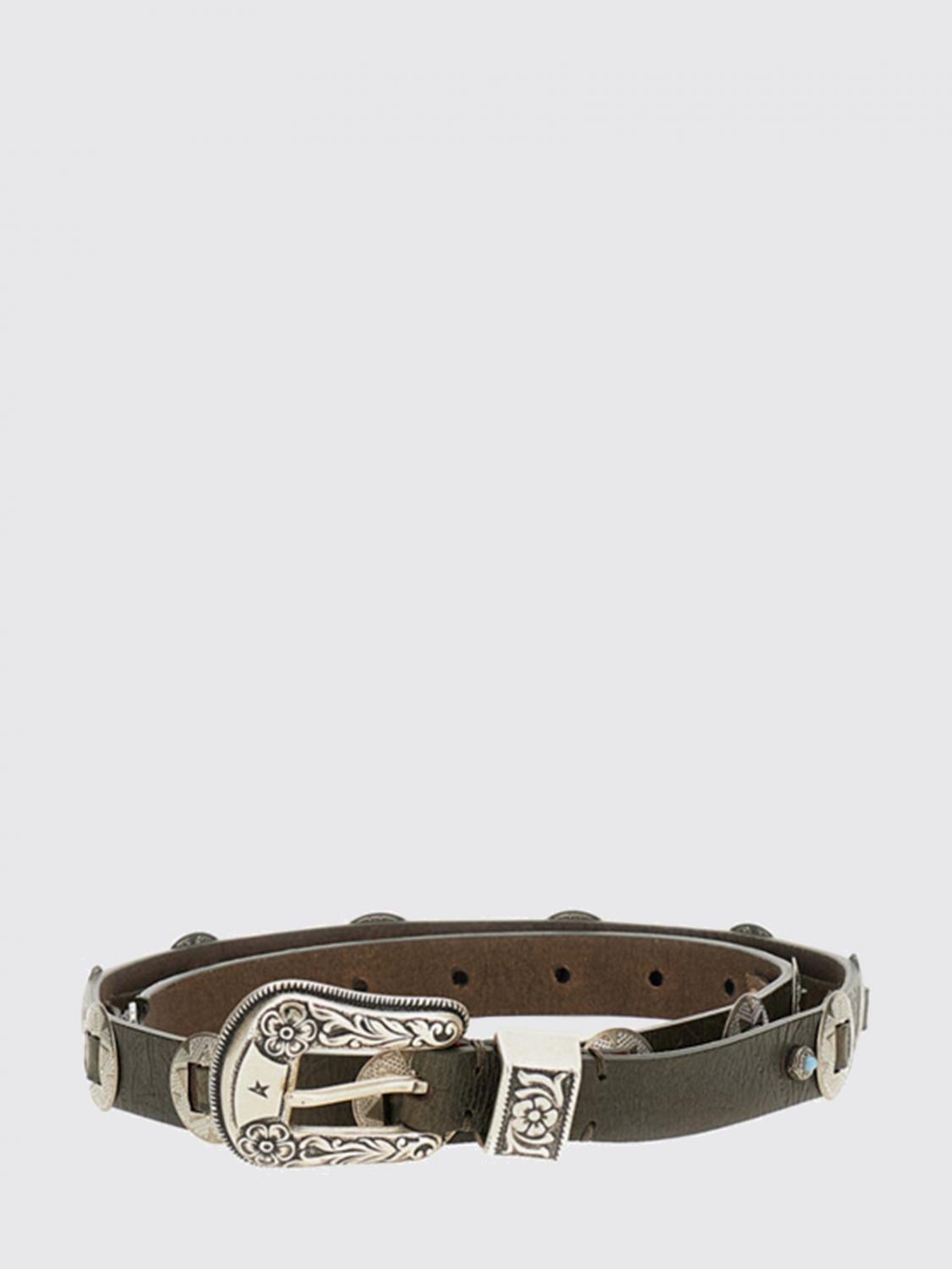 GOLDEN GOOSE Belt Woman color Moss Green