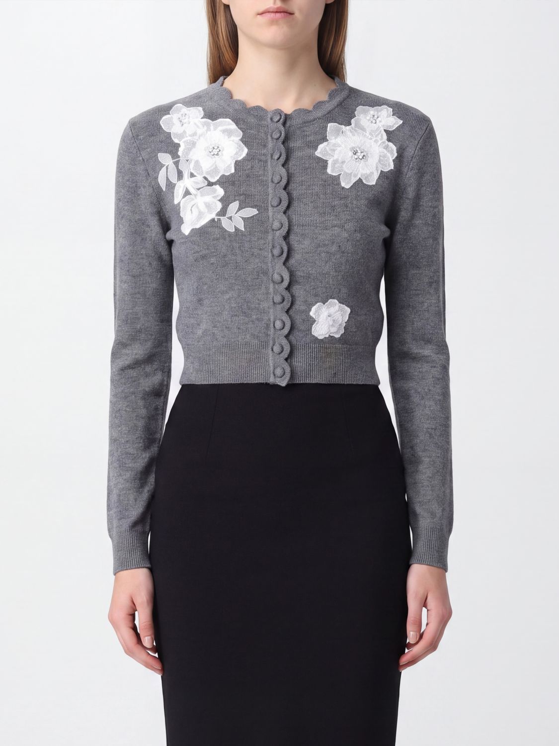 SELF-PORTRAIT Sweater Woman color Grey