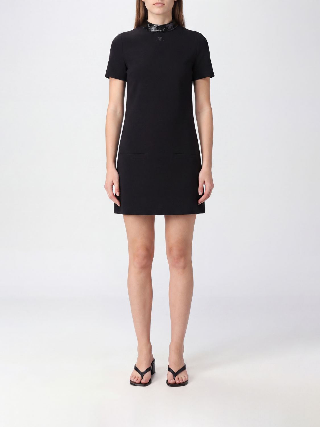 COURRÈGES Dress Woman color Black
