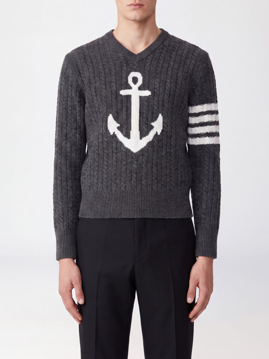 THOM BROWNE Sweater Men color Grey