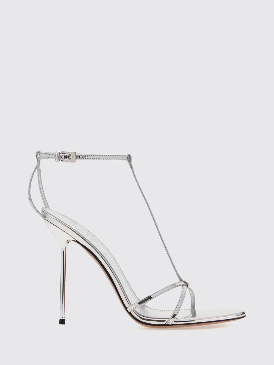 PARIS TEXAS Sandali Lidia in pelle laminata con tacco alto a spillo