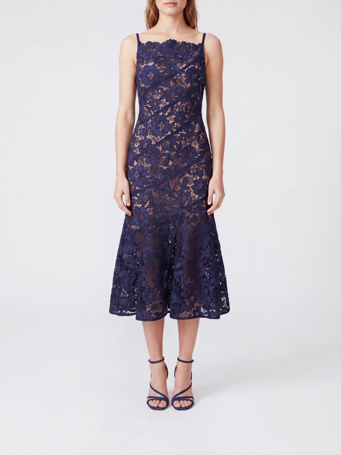 SELF-PORTRAIT Dress Woman color Navy