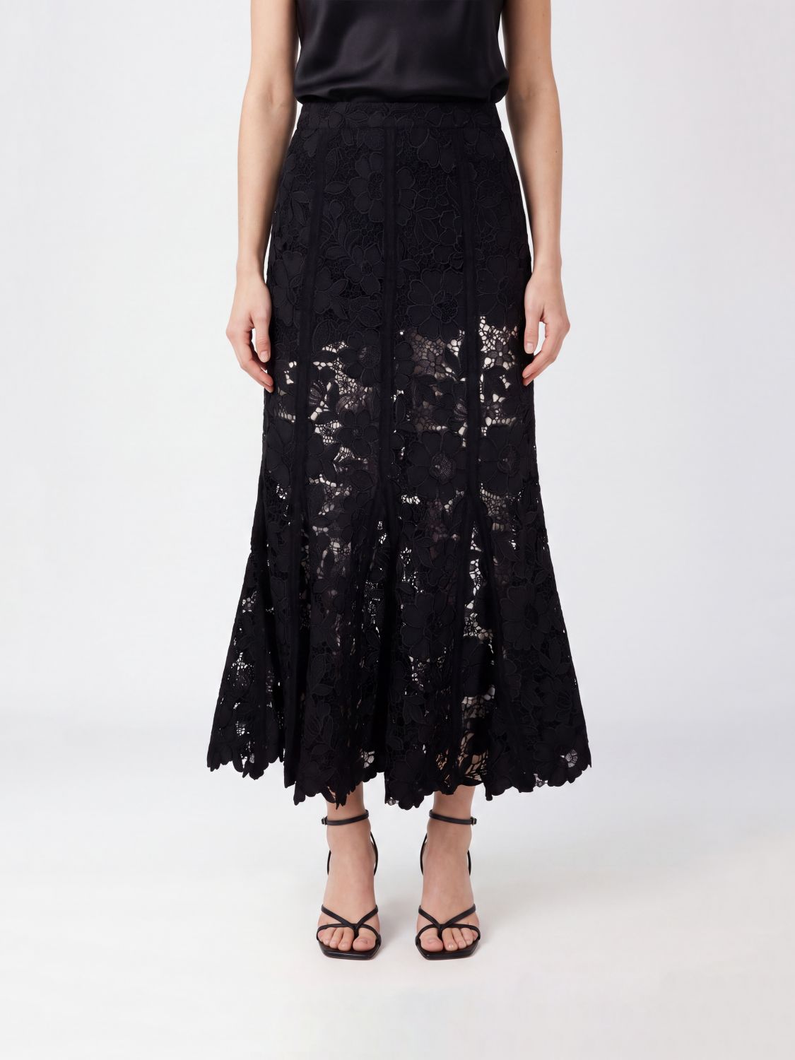 SELF-PORTRAIT Skirt Woman color Black