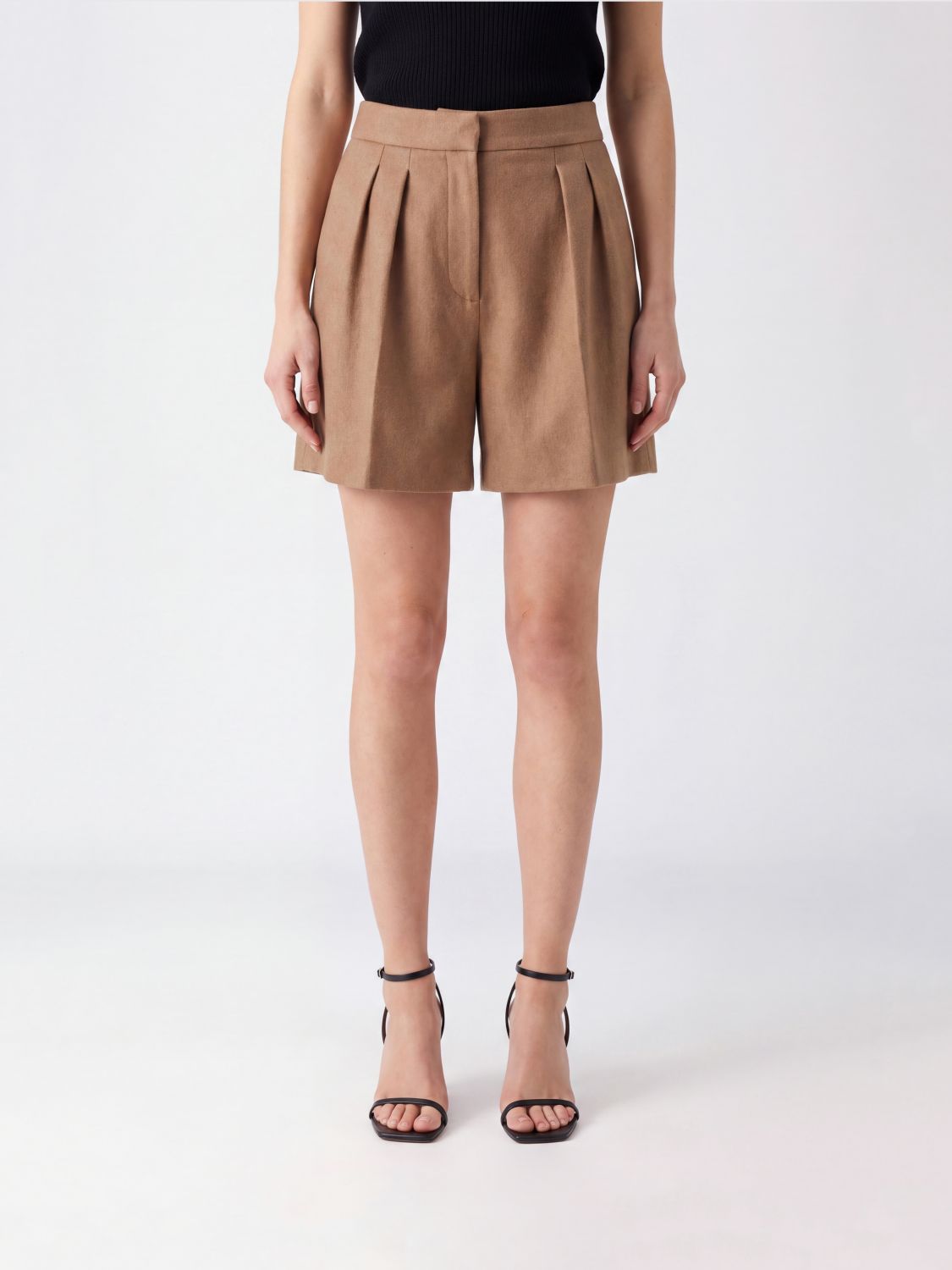 Max Mara Shorts Woman Color Camel