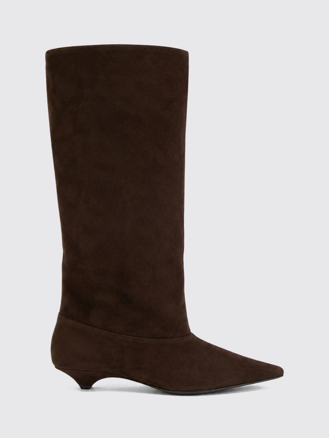 VIC MATIÉ Knee-High Suede Boots with Almond Toe
